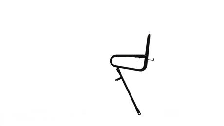 STECO -Vorderträger glatt 25 cm Kroonbout Matte Schwarz