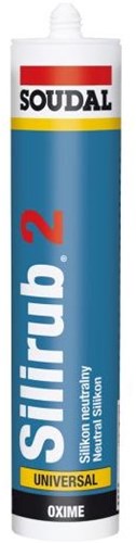Soudal Silirub 2 | Silikondichtstoff | transparent grau | 300 ml – 127537