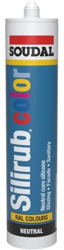 Soudal Silirub-Farbe | Silikondichtstoff | Anthrazit RAL 7016 | 300 ml – 105831