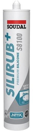 Soudal silirub+ s8100 neutral | Sanitär-Set | Manhattan | 300 ml – 134448