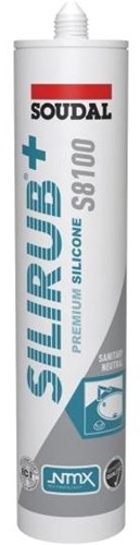 Soudal silirub+ s8100 neutral | Sanitär-Set | weiß | 300 ml – 131238