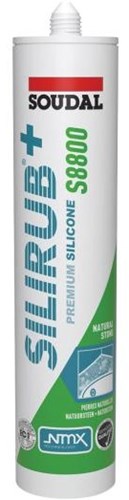 Soudal silirub+ s8800 | Naturstein | Silikondichtstoff | Anthrazit | 300 ml – 120987