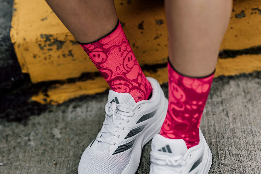 Sox footwear neon slide pink - socks | m (38-42)