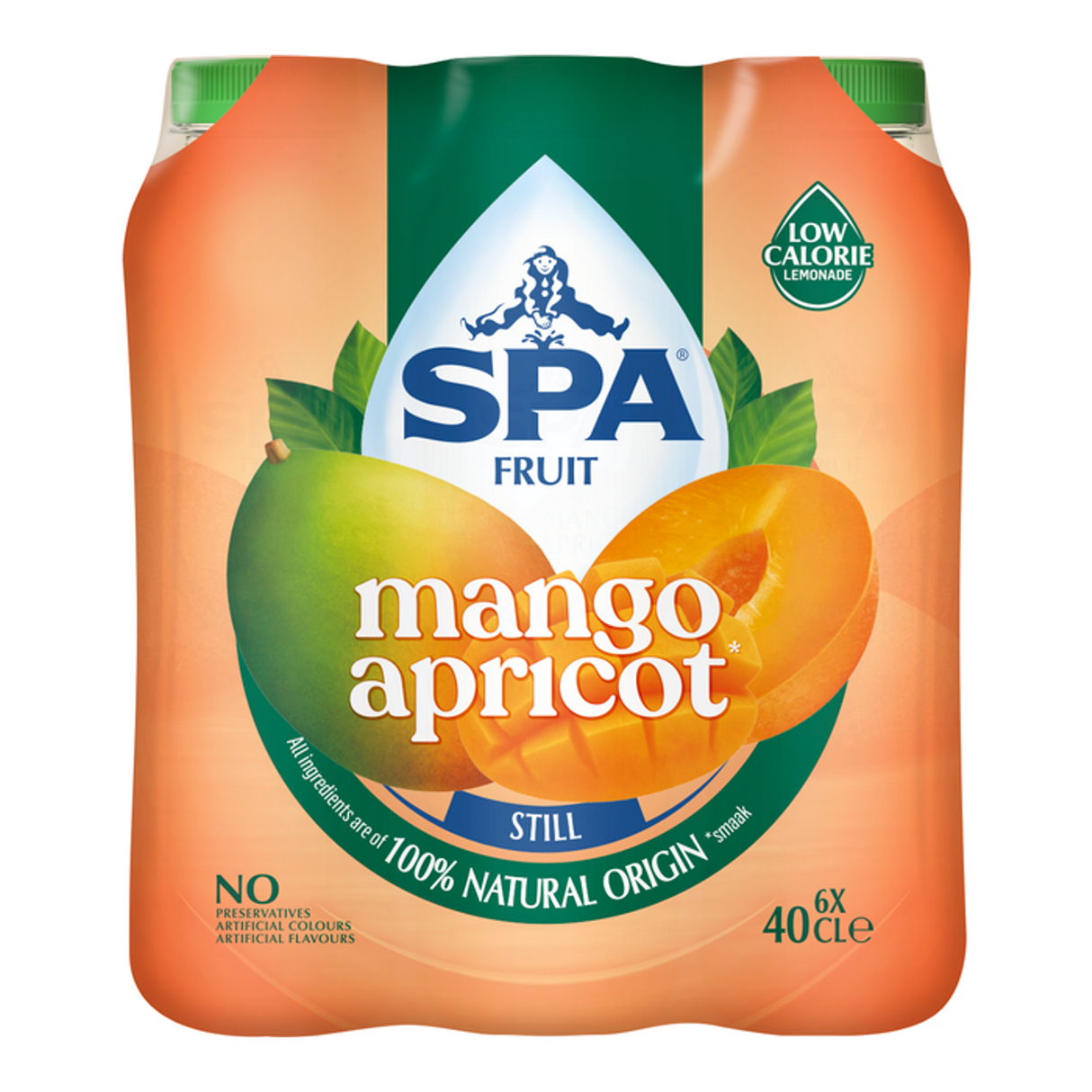 Spa Fruit Still Mango Aprikose Pet (6x 400ml)