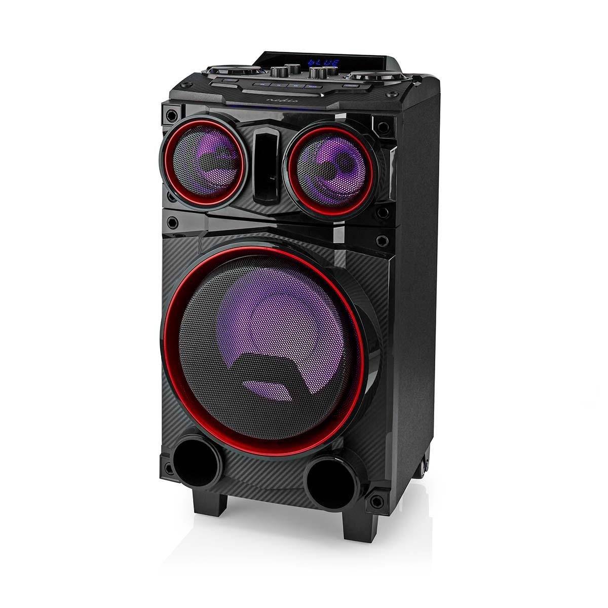 Ty Nedis Bluetooth Par-Lautsprecher | maximale Akkulaufzeit: 6,5 Stunden | 120w | Griff | Partybeleuchtung | Ausgleich | schwarz - sppt800bk
