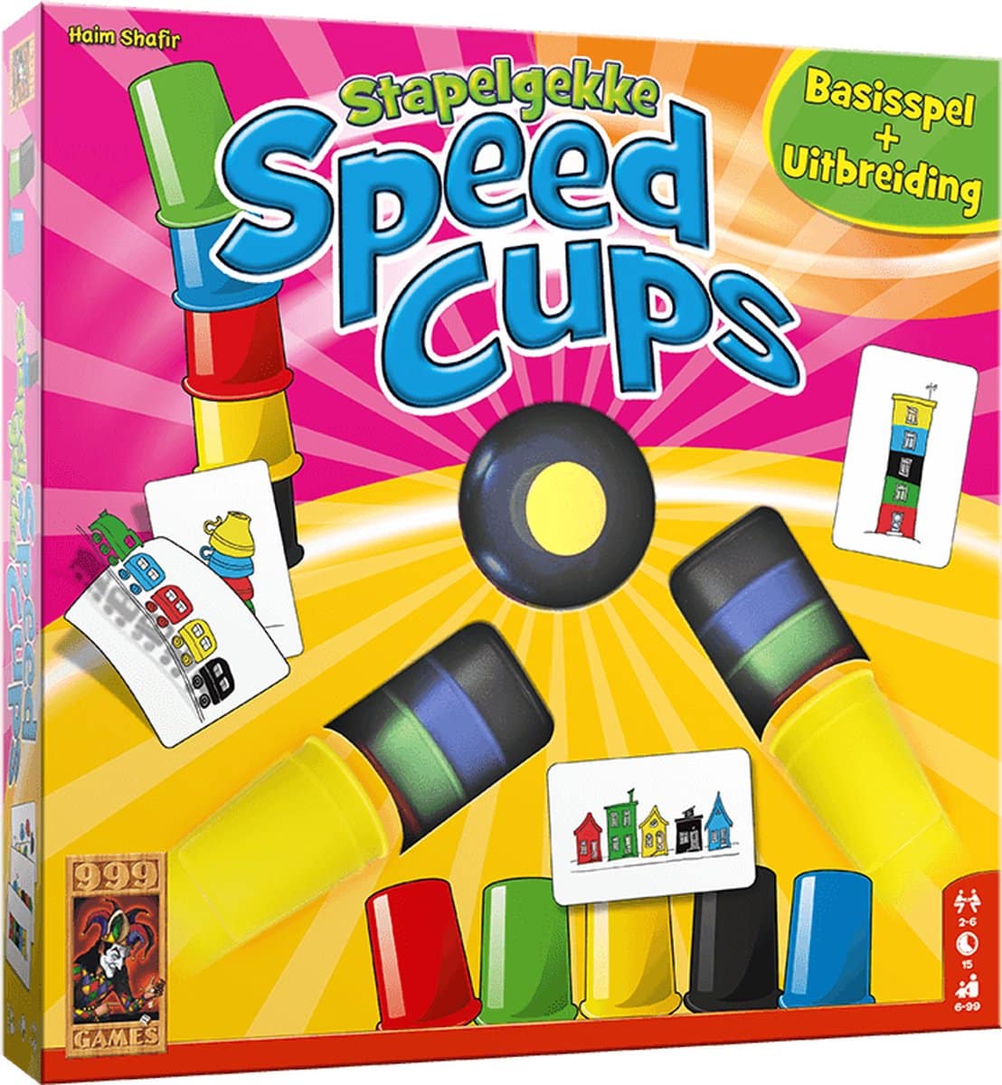 999Games Stapeling Speed Cups Action Game, 6 Spieler