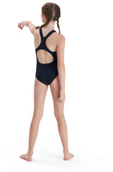 Speedo Ausdauer + Medist Badeanzug Mädchen Blau Größe 152