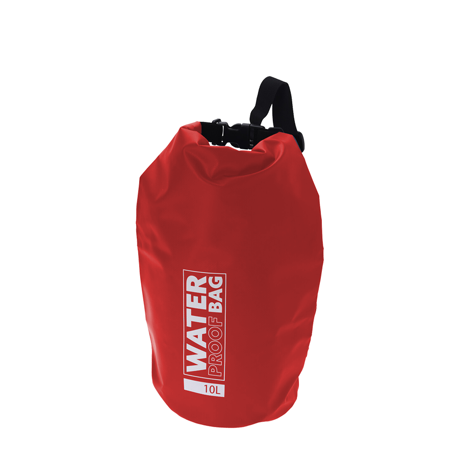 Sporttas waterdicht rood 10l