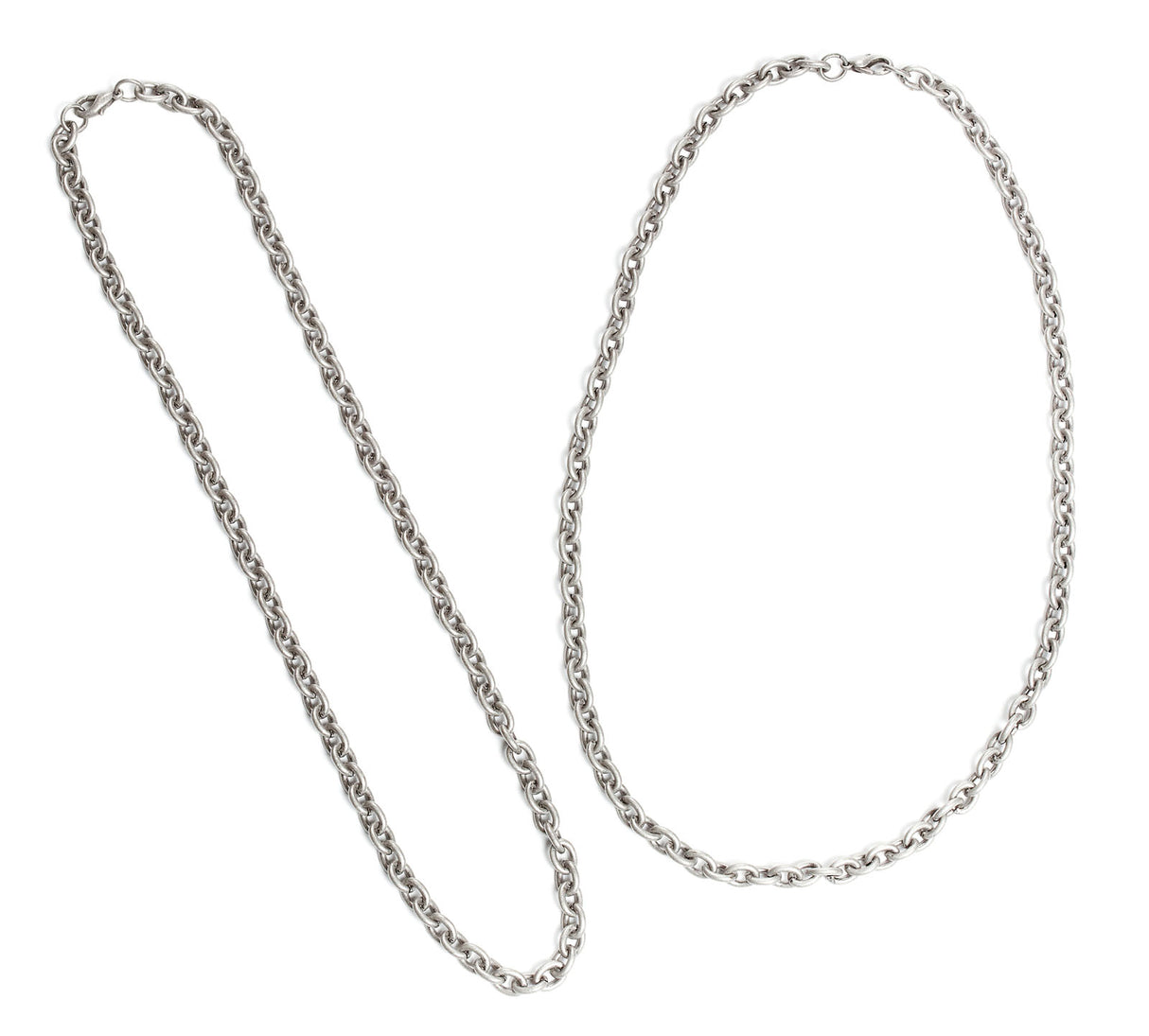 Darice • signierte versiegelte erinnerte Kabelkette 457 mm Ameise. Silber