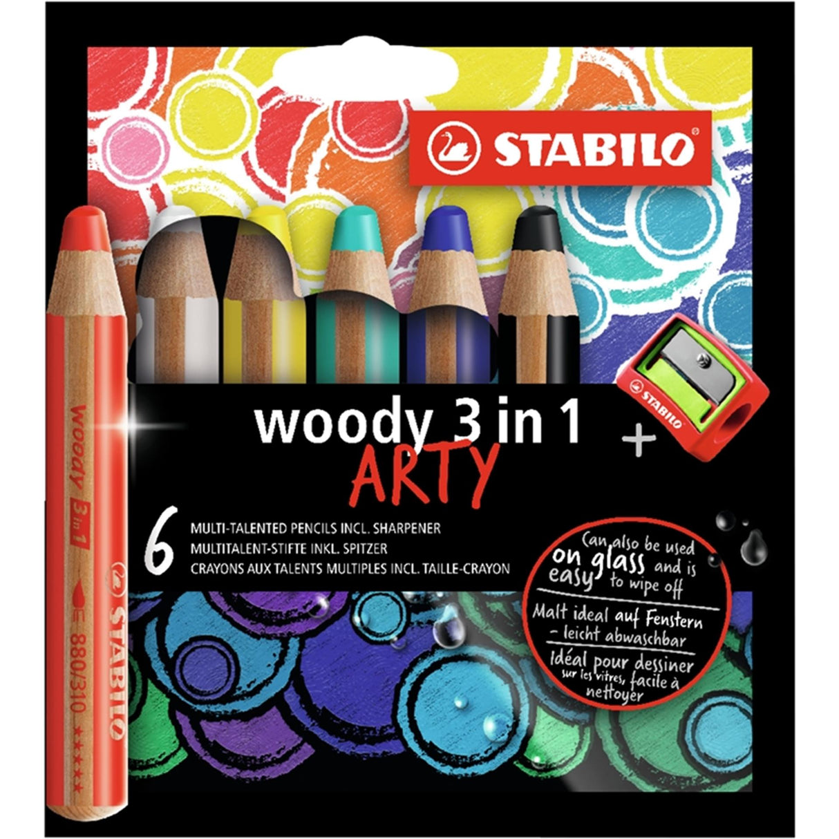 Stabilo Buntstifte Woody 6 Stück im Etui