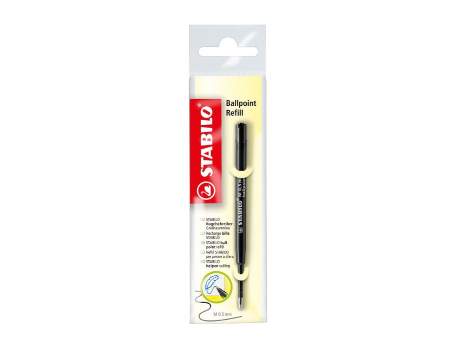 Stabilo -Kugelschreiber - Nachfüllung - 0,5 mm - Schwarz