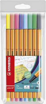 Stabilo Point 88 Pastell – Fineliner – Set mit 6 Stück