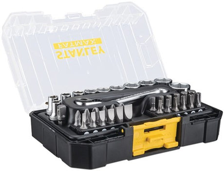 Stanley Handwerkzeuge Stanley Fatmax Pro-Stack – Steckschlüsselsatz – 37-teiliges Set – 1 4 Anschluss