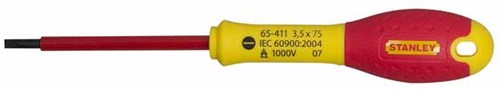 Stanley handgereedschap fatmax schroevendraaier parallel vde 3,5 x 75mm - 0-65-411