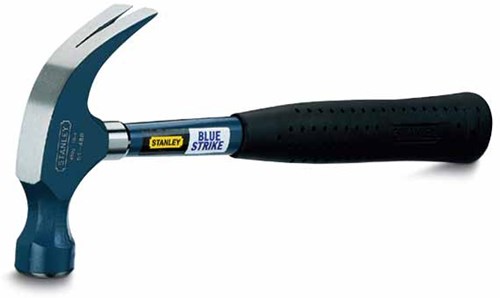 Stanley Handwerkzeug-Klauenhammer, blauer Schlag, 450 g – 1-51-488