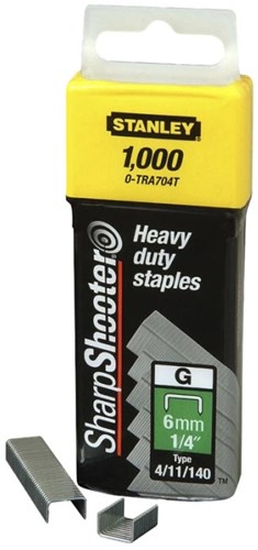 Stanley Heftklammern 6 mm Typ G – 5000 Stück