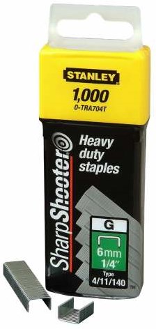 Stanley Heftklammern 8 mm Typ G – 1000 Stück
