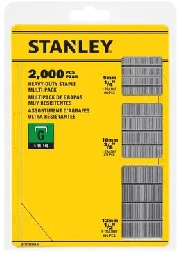Stanley handgereedschap nieten mix 6, 10 en 12mm type g - 2000 stuks - stht74749-0 - stht74749-0