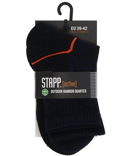 Stapp active outdoor bamboo quarter 29605 | donkergrijs 6550 | maat 39 - 8719534312825