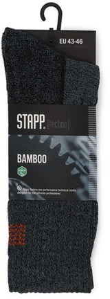 Stapp techno bamboo sok 28400 donkergrijs oranje | 6556 donkergrijs oranje | maat 38 - 00.134.007.35
