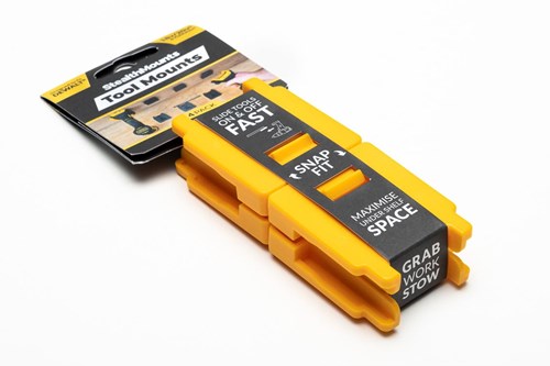 Stealthmounts tm-dw18-ylw-4 Maschinenhalter für Dewalt XR | gelb | 4er-Pack – tm-dw18-ylw-4