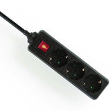 Nedis Steckdosenleiste | Schukostecker Typ F (CEE 7 7) | 3-Wege | 1,5m | 3680w | 16 a | schwarz | 1 Stück - exso315f2bk - exso315f2bk
