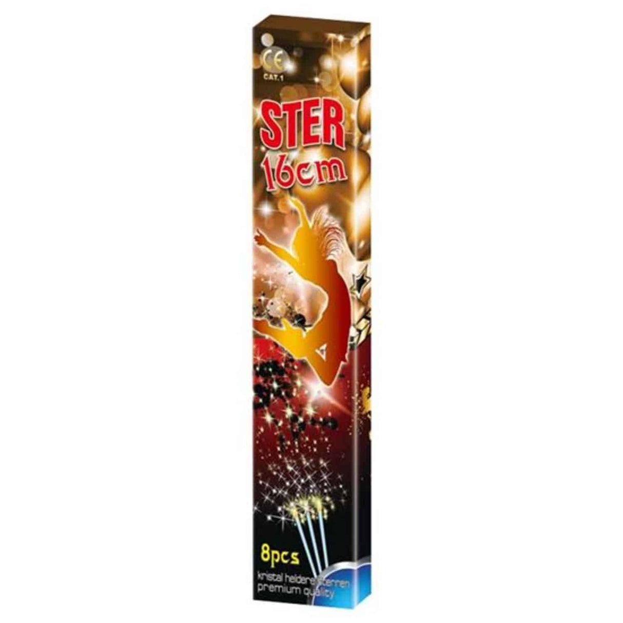 Van der Doelen Sterne 16 cm 10 Kartons mit 8 Stück verpackt Katze 1 Feuerwerk