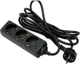 Stroomlijn tcd ra 3-voudig 1,5 meter snoer zwart 6672279