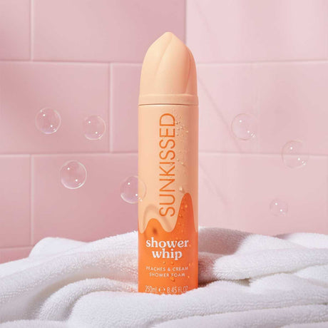 Sunkissed shower whip peaches cream shower foam 250ml