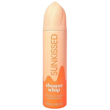 Sunkissed shower whip peaches cream shower foam 250ml