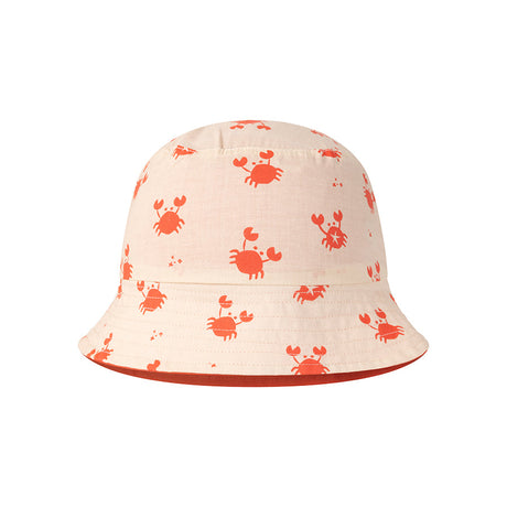 mürrisch | Beige-roter UV-Wende-Sonnenhut