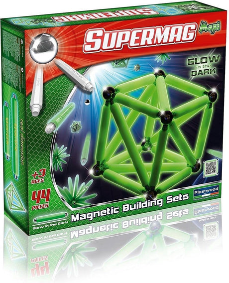 Selecta Supermag – Maxi Glow 44-teiliges Magnetset