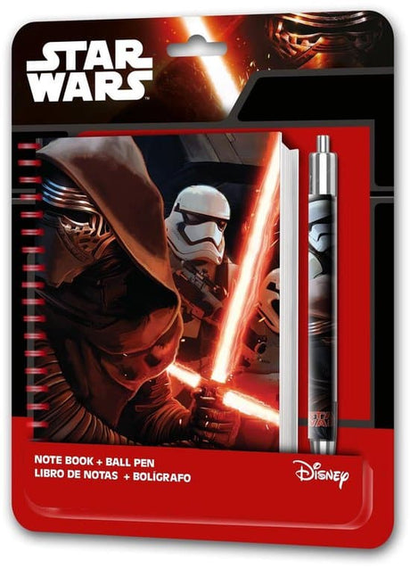 Hasbro Star Wars Disney Notizbuch mit Kugelschreiber