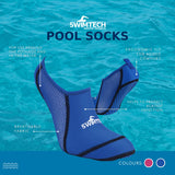 Swimtech Swim Socken Kinderblau Größe 33-37