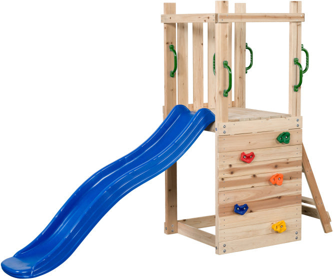 Schwingendes Mari -Spielset mit Folie Holz Naturblau