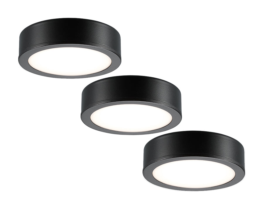 Sylvania Küchenstrahler LED - 3er-Set - 270 lm - IP20 - Schwarz