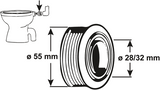 Cornat Innenanschluss WC 28 32mm 55mm - t360499