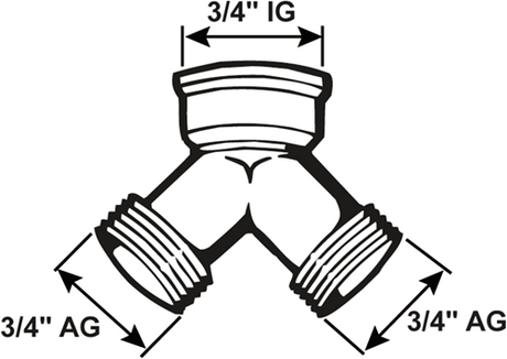 Cornat Messing-Ch-Y-Verteiler mmv 3 4 * – T386254