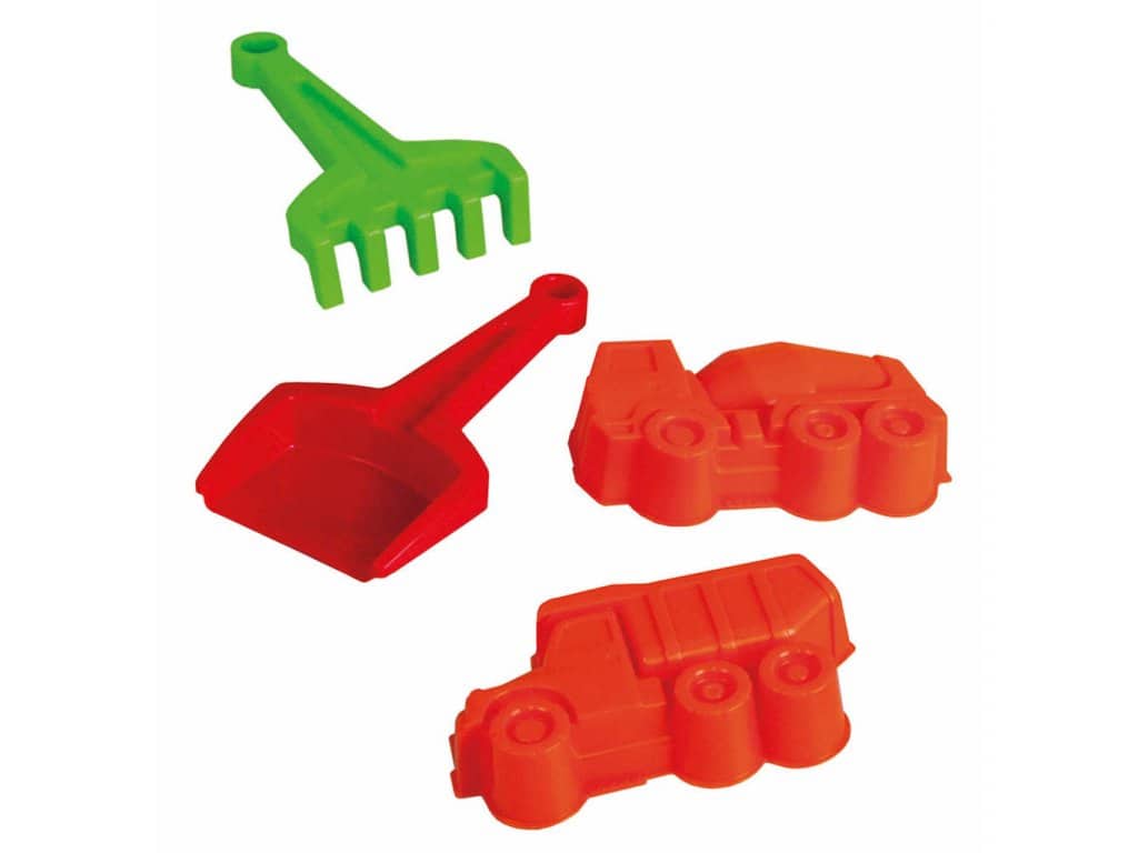 Dinotoys Dino Toys Tatra Schaufel, Rechen und 2 Sandformen