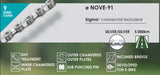 Buzaglo Taya Chain Nove-91 1 2x5 64x136 E-Bike, 9 Gänge, Silber