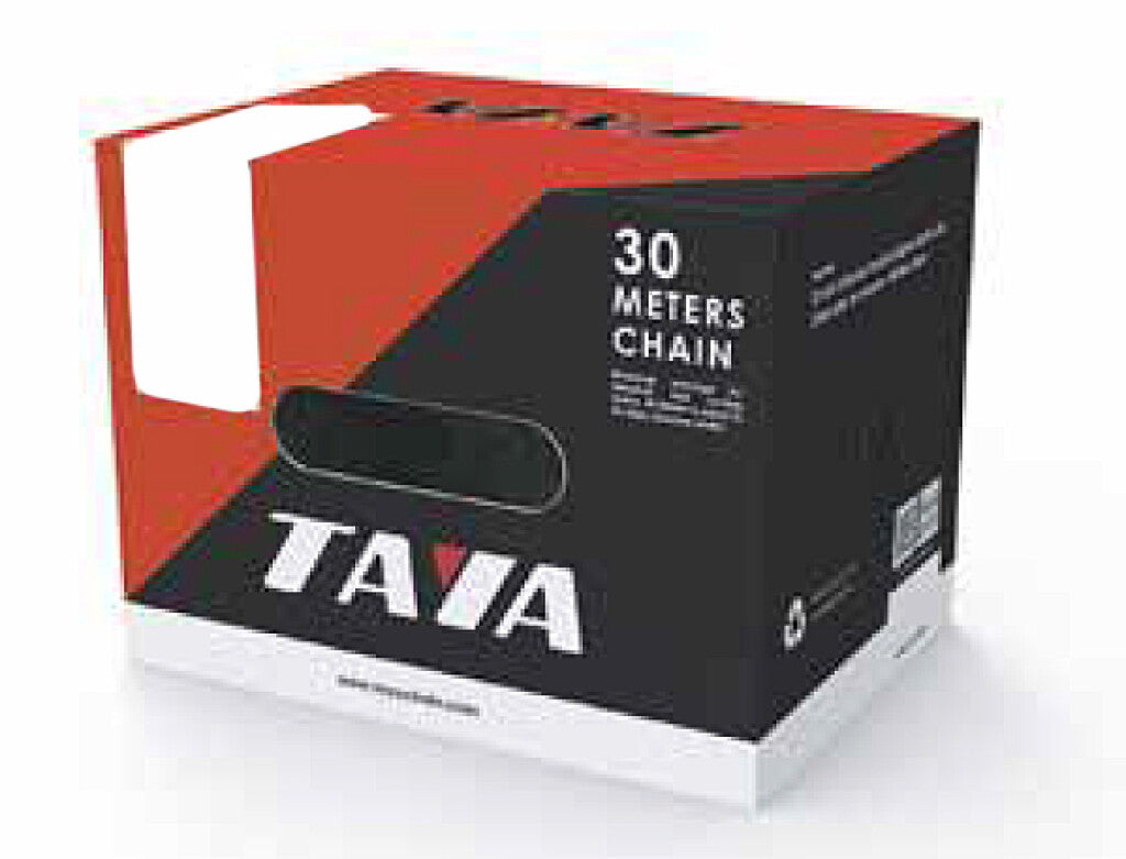 Taya Halskette Okto 1 2x3 32,7-8 Geschwindigkeit, schwarzes Silber, 30mtr Roll