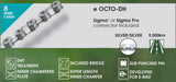 Taya Kette Octo-DH 1 2x3 32x136 E-Bike, 7-8 Gang, Silber