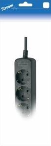 Enzo tcd ra 6-voudig 5m snoer zwart - 6672632