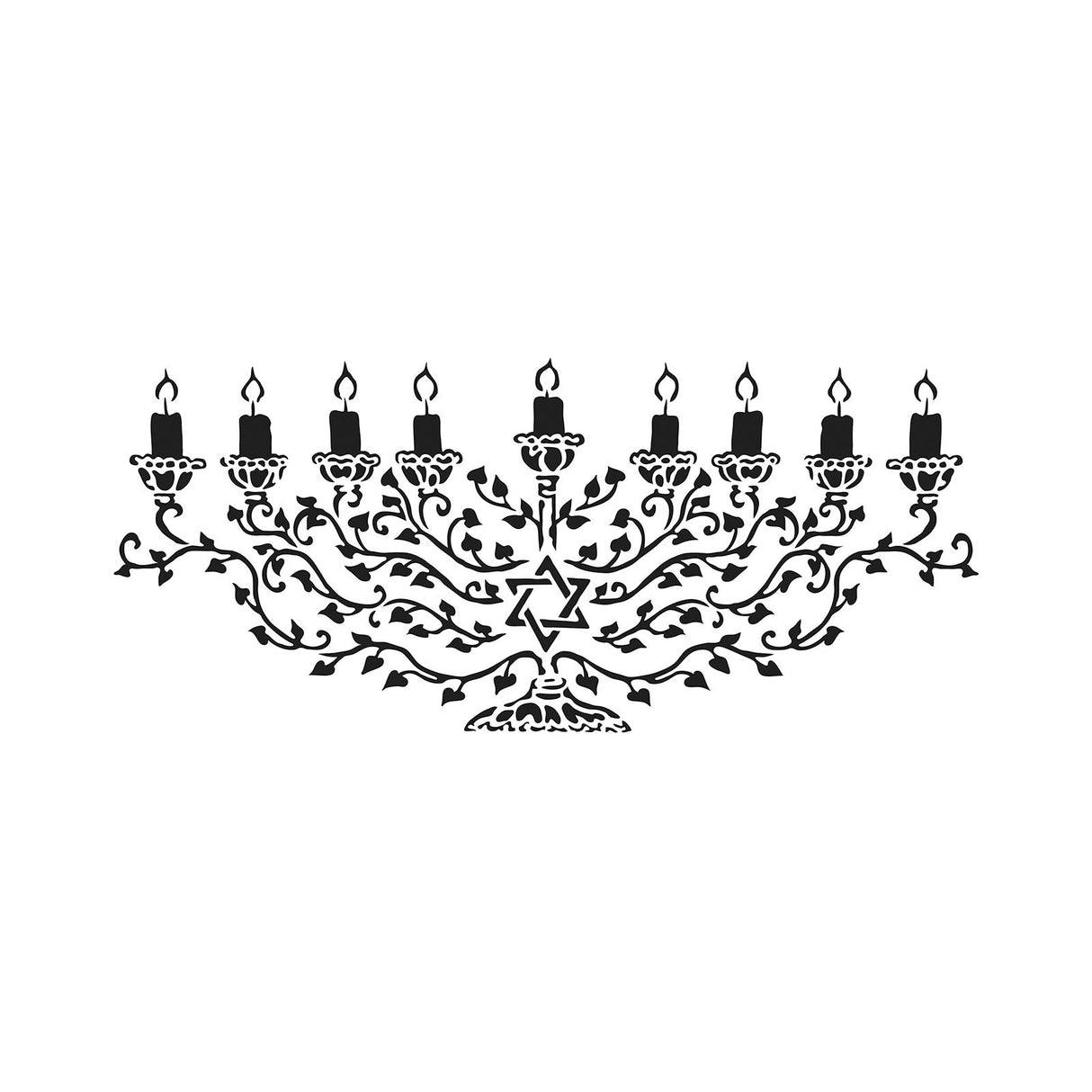 Die Werkstatt des Handwerkers • Rustikale Randschablone 41,91 x 15,2 cm Menora