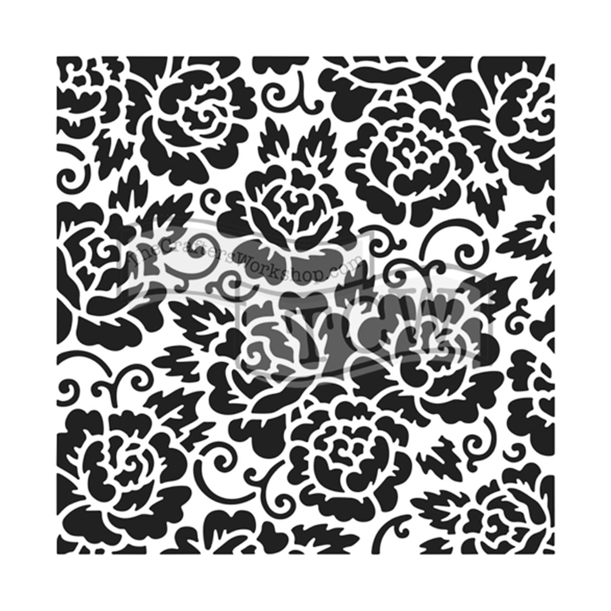 Die Werkstatt des Handwerkers • Vorlage 30x30cm Rosengarten