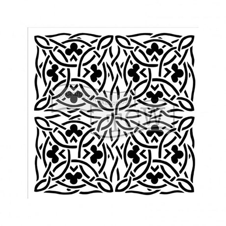Die Werkstatt des Handwerkers • Vorlage 15 x 15 cm mit keltischem Design