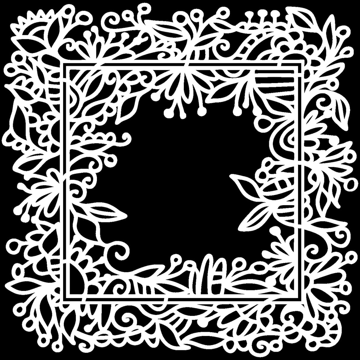 Die Werkstatt des Handwerkers • Vorlage 30x30cm Gartenrahmen