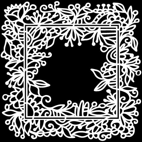 Die Werkstatt des Handwerkers • Vorlage 30x30cm Gartenrahmen