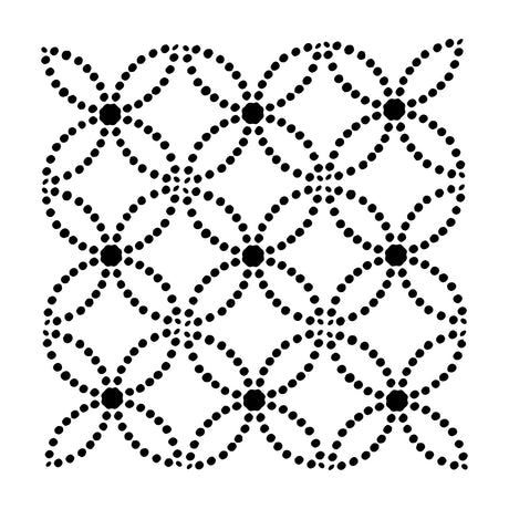 Die Werkstatt des Handwerkers • Vorlage 30x30cm gepunktete Ringe