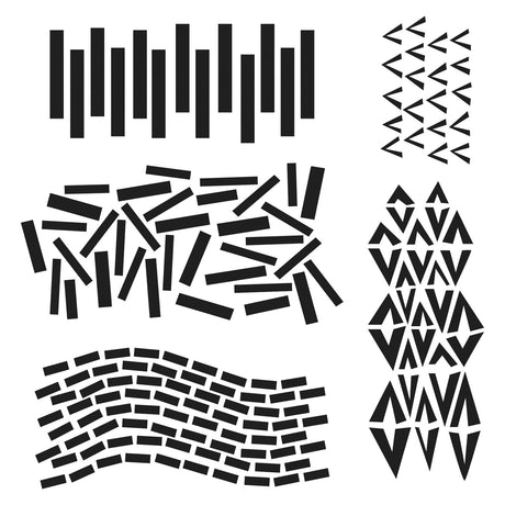 Die Werkstatt des Handwerkers • Schablonenstrich v 30,5 x 30,5 cm